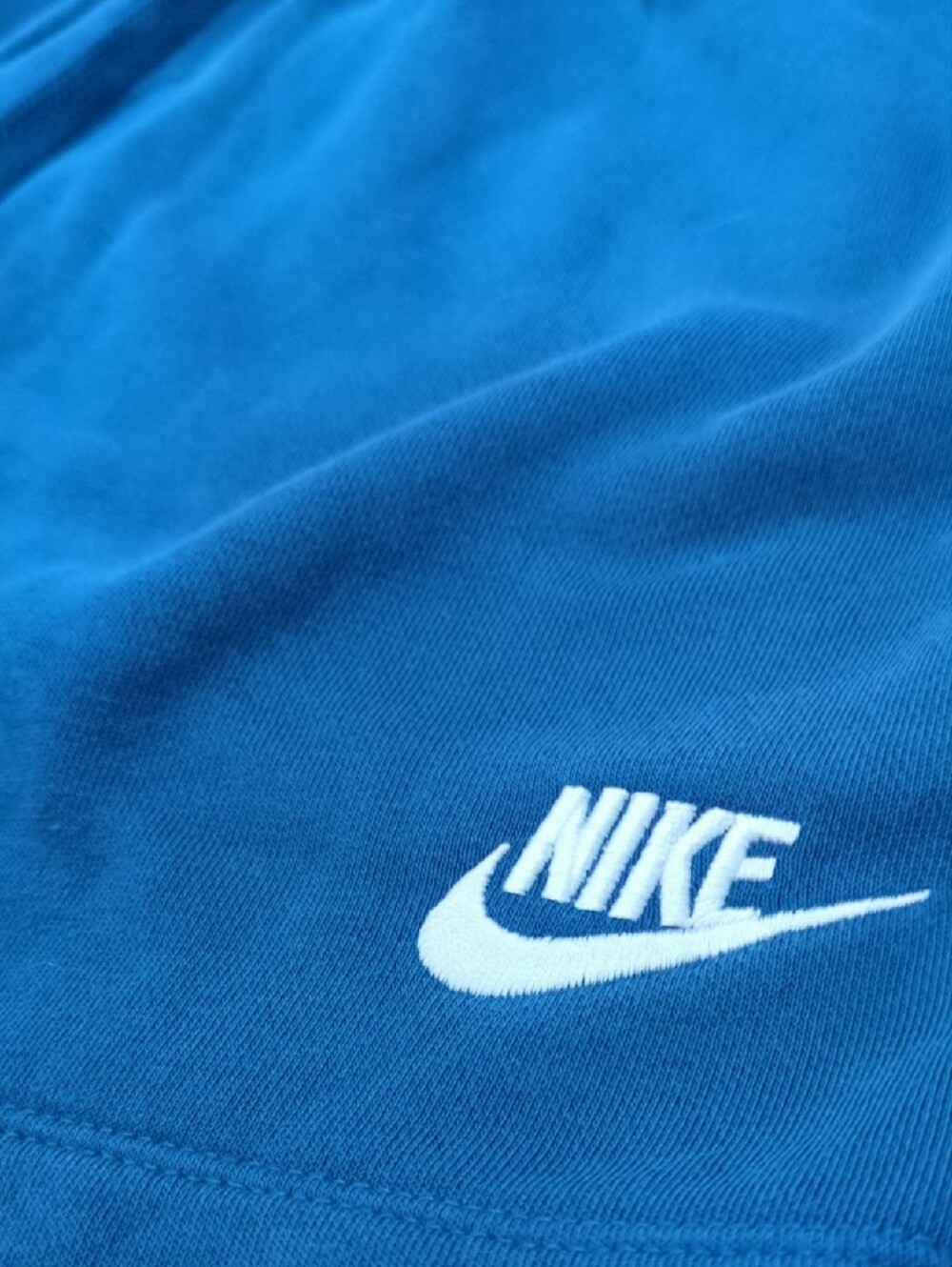 Nike Royal Blue Drawstring Sport Shorts with White Swoosh - Picture 3 of 5